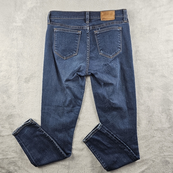 J. Crew Toothpick Ankle Blue Denim Jeans Womens Size 27 - Picture 10 of 12